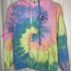 Ocean City Tie-dye sweatshirt. Has been worn, and is a Medium but has shrunk.